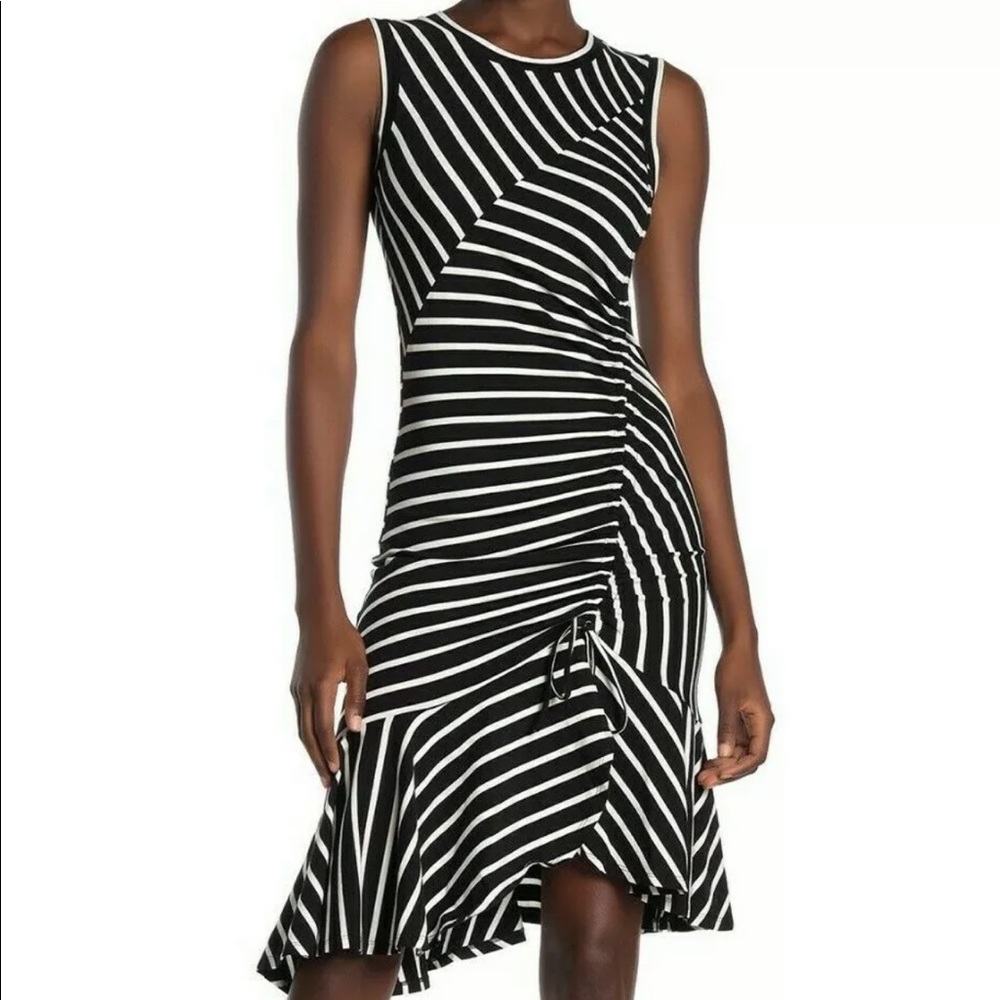 Parker Dress Black and White